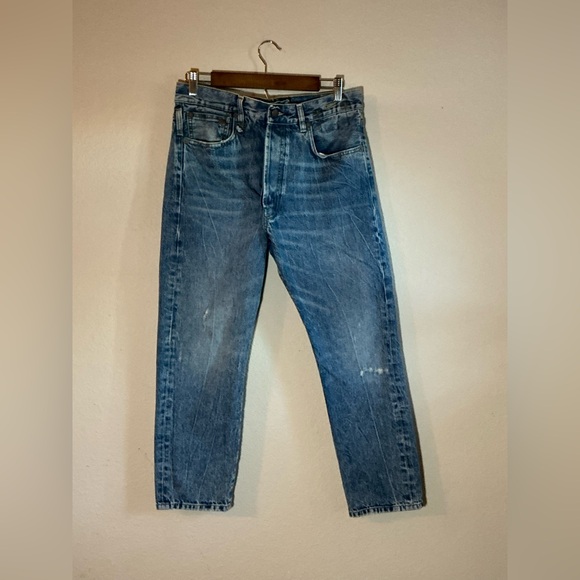R13 Crossover Cropped Jeans Size 13/23 - Picture 2 of 7